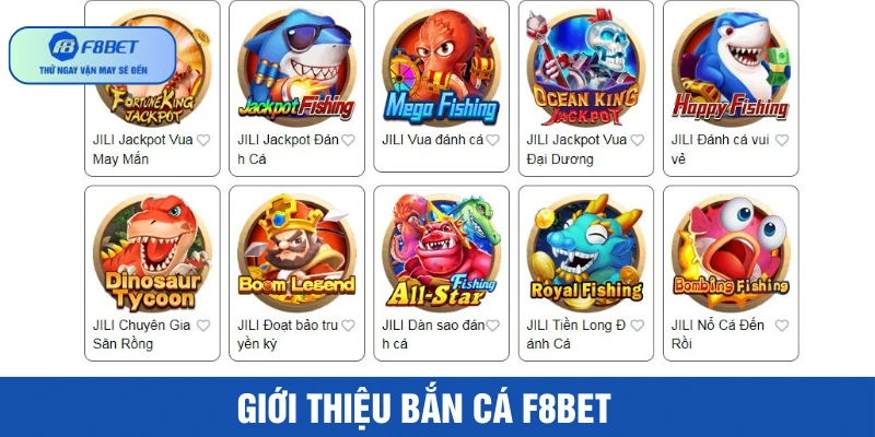 Danh mục bắn cá F8BET thu hút đông đảo người tham gia